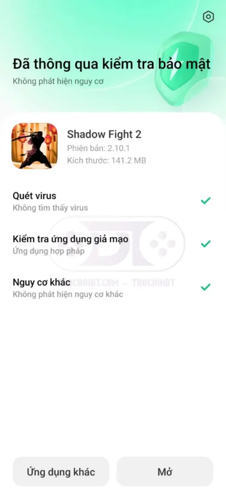 mở game shadow fight 2 mod apk