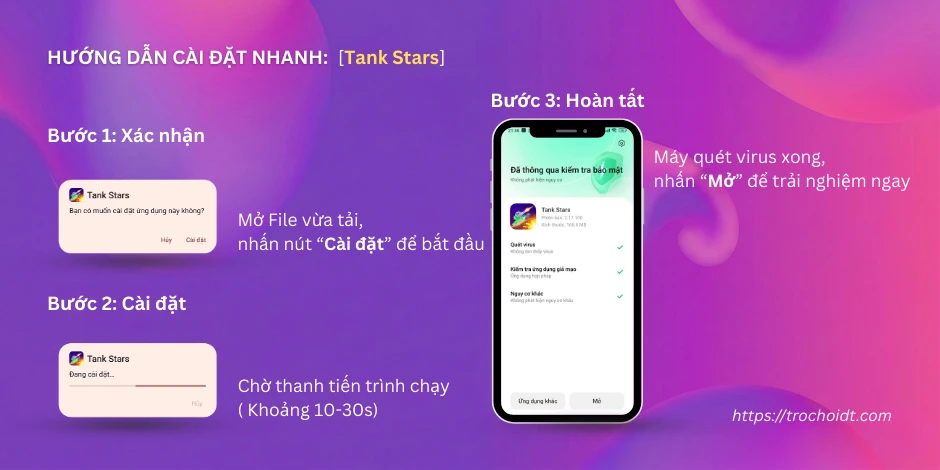Hướng dẫn tải và cài đặt Tank Stars Apk